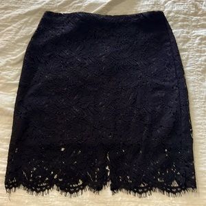 Banana Republic black lace pencil skirt size 6